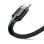 USB-Kabel Baseus CATKLF-UG1 3 m USB A auf USB C Schwarz Geflochten