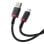 Ladekabel Baseus Dura USB-A auf USB-C 60 W 2 m Schwarz Rot