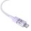 Ladekabel Baseus Gem USB-A zu iP 2.4A 1m Lila Schnellladung Nylon