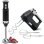 Set Stabmixer Briebe Skt1187blk Elegance 600W 2 Stufen Schwarz inkl. Handmixer 400W 5 Geschwindigkeiten Turbo