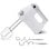 Handmixer Briebe Hm1174wht 400W 5 Geschwindigkeiten Turbo Weiß Edelstahlzubehör