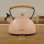 Chaleira Briebe 00447 Apito Aço Inoxidável 2,3 L Indução Rosa Pastel Pega Madeira
