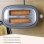 Grille-pain Briebe SKT1167GRY 2 fentes larges 870 W 6 niveaux de brunissage Gris