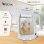 Set électroménager Briebe SKT1178WHT Tostador 2 tranches, Bouilloire 1,7L, Cafetière 1,25L Blanc