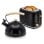 Set Eletrodomésticos Briebe SKT1177BLK Tostadeira 2 Fatias + Chaleira 2,3L Aço Inox Design Nórdico