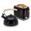 Briebe SKT1177BLK Broodrooster 2 Brede Sleuven 870W 6 Bruiningsstanden Zwart met 2,3 L Fluitketel