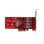 Schnittstellenkarte Startech PEXUSB4C3 USB-C PCIe 4x10Gbps 4 Controller Rot