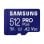 Carte microSDXC Samsung MB-MD512S Pro Plus 512 Go UHS-I V30 A2 180Mo/s
