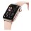 Ice-Watch 024303 Bluetooth 44mm AMOLED Or Rose Bracelet Silicone Étanche IP68 Écran Tactile