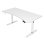 Mesa Gaming Arozzi XXL 160cm Fibra de madera Motor dual cableado blanco