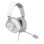 Auriculares Havit H2230D Inalámbricos y con cable, doble micrófono para gaming, blanco y gris