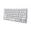 Clavier Trust 24651 compact sans fil Bluetooth switches ciseaux QWERTY US argent