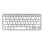 Clavier Trust 24651 compact sans fil Bluetooth switches ciseaux QWERTY US argent