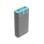 Powerbank Trackimo 20000 mAh Quick Charge Universal 3 Puertos Azul Naranja