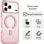 Handyhülle Cool Magnetisch Stoßfest Silikon Rosa kabelloses Laden für iPhone Air