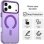 Funda para móvil Cool Colorful magnética violeta para iPhone 17 Pro / 18 Pro