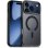 Coque Cool magnétique en silicone noire pour iPhone 17 Pro Max / 18 Pro Max