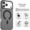Coque Cool magnétique en silicone noire pour iPhone 17 Pro Max / 18 Pro Max