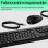 Conjunto Teclado e Rato HP Combo 225 de Membrana 100% Preto