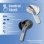 Auriculares iggual True Sound draadloos Bluetooth TWS met ruisfilter, microfoon en IP44 wit