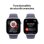 Apple Watch Series 11 GPS NFC 46mm OLED Argent Violet M/L IP6X SpO2 Cardio Sommeil SOS