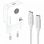 Chargeur mural Tech One Tech TEC2221 USB-C GaN PD 20W câble inclus blanc