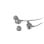 Auriculares Lenovo 110 con cable USB tipo A para oficina y call center gris nube