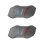 Auriculaires Arsenal 10r Duo sans fil Bluetooth pour moto avec radio FM Gris