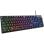 Tastatur The G-Lab KEYZ CAESIUM Membran Layout ES RGB Full-Size mit N-Key