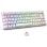 Teclado The G-Lab Keyz Titanium WL mechanisch 65 Prozent Deutsch Layout RGB Weiß