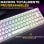 Teclado The G-Lab Keyz Titanium WL mechanisch 65 Prozent Deutsch Layout RGB Weiß