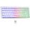 Teclado The G-Lab Keyz Hydrogen WL de membrana inalambrico AZERTY con retroiluminacion