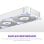 Ventilador suplementario NZXT F360X 360 mm 3100 RPM RGB blanco con PWM