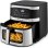 Friggitrice ad Aria Grunkel Maxisteelfryer Finestra 9L 2200W Doppia Resistenza 10 Programmi