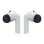 Auriculares Samsung Galaxy SM-R420NZAAITV Bluetooth sans fil avec ANC, micro et IP54 gris