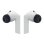 Auriculares Samsung Galaxy SM-R420NZAAITV Bluetooth sans fil avec ANC, micro et IP54 gris