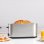 Broodrooster Taurus Mytoast Legend 1 extra brede lange sleuf 2 sneetjes 1000 W 7 bruiningsstanden roestvrij staal