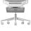 Silla ergonómica VALK Myla malla blanca/gris respaldo ajustable reposabrazos 4D