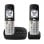 Telefon Panasonic KX-TGU432 Duo DECT kabellos 2 Mobilteile Schwarz Silber