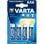 Pilha Varta High Energy AAA Alcalina 1,5 V Pack 4 Unidades
