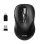 Maus Port Designs 900707C RF Wireless Bluetooth 3200 DPI Schwarz Wiederaufladbar