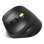 Maus Port Designs 910008 Bluetooth 2400 DPI Schwarz Ergonomisch Vertikal Linkshänder