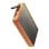 Power bank Cellularline Solar 10000mAh panel solar ETFE resistente naranja