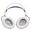 Auriculaires JBL Quantum 250 filaires Jack 3,5 mm pour Gaming avec microphone amovible violet et blanc