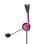 Auriculares Nedis CHST100PK con cable Jack 3,5 mm para éducation et PC Rosa