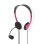 Auriculares Nedis CHST100PK con cable Jack 3,5 mm para éducation et PC Rosa