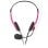 Auriculares Nedis CHST100PK con cable Jack 3,5 mm para éducation et PC Rosa