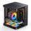 PC-Gehäuse Jonsbo TK-1 2.0 Mini Tower Schwarz ITX Micro ATX Glasfenster Gaming
