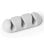 Kabelmanagement-Clip Durable 5039-10 Grau 3-fach Klebebefestigung Kunststoff (2er-Set)