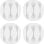 Organizador de cables Goobay 70373 autoadhesivo blanco pack 4 piezas